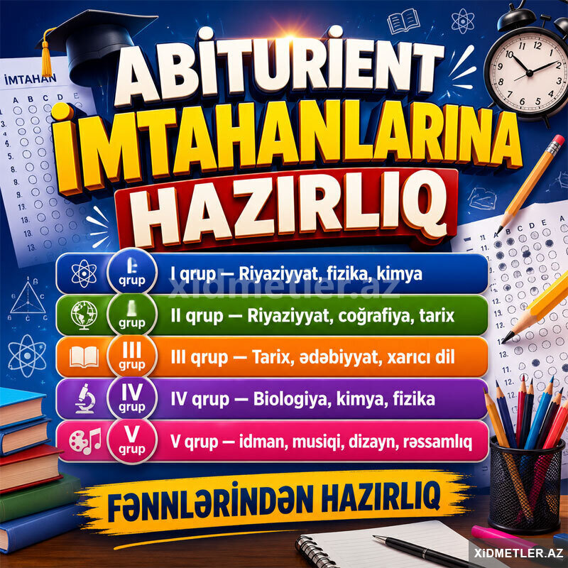 Abiturient 9-11 ci sinif buraxılış imtahanlarına hazırlıq Abiturient 9-11 ci sinif buraxılış imtahanlarına hazırlıq