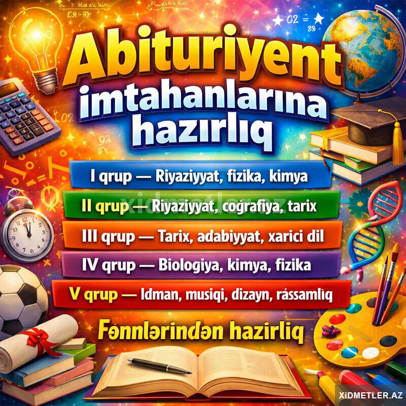 Abiturient və 9 cu sinif buraxılış imtahanlarına hazırlıq Abiturient və 9 cu sinif buraxılış imtahanlarına hazırlıq