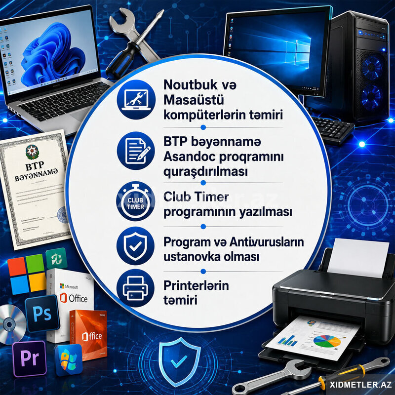 Proyektor, Printer, kompüter noutbuklarin təmiri Proyektor, Printer, kompüter noutbuklarin təmiri