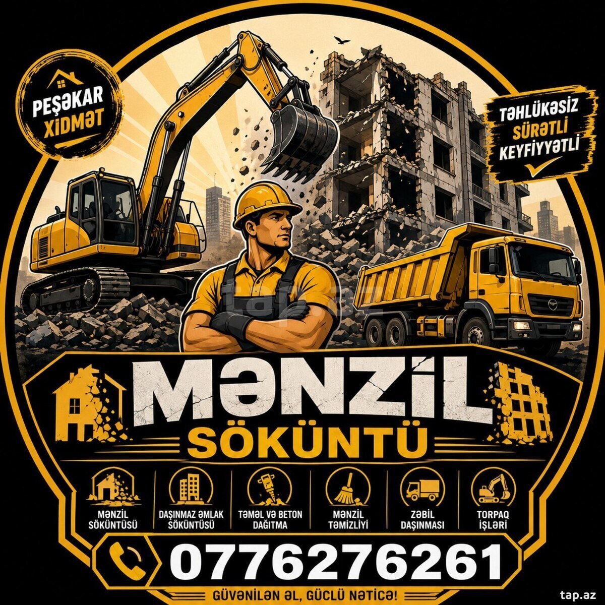 Söküntü və fəhlə işləri Söküntü və fəhlə işləri