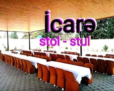 Kirayə stol-stul , qab-qacaq