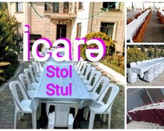 Kirayə stol-stul , qab-qacaq