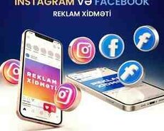 Instagram və Facebook reklam xidməti (SMM)