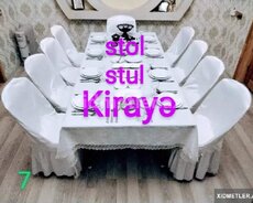 Kirayə stol-stul , qab-qacaq