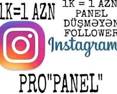 İnstagram PRO panel xidməti