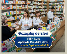 Əczaçılıq Kursu Praktik Tədrislə diplom verilir