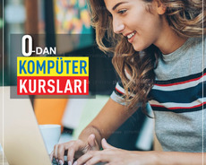 "0"-dan professional səviyyəyə qədər kompüter kursları