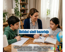İbtidai sinif hazırlığı Ev tapşırıqlarının həllinə köməklik