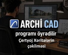Archicad dərsləri çertyoj xəritəçəkmə öyrədilir