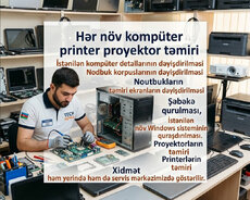 Kompüter Noutbuk və printerlərin təmiri