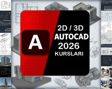 Autocad 2d 3d layihələr üzrə praktiki dərslər