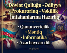 Dövlət qulluğu Vəkillik Ədliyyə imtahanlarına hazırlıq