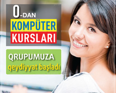 Kompüter kurslarına qeydiyyat başladı