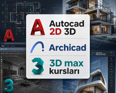 Autocad Archicad 3d max kursu