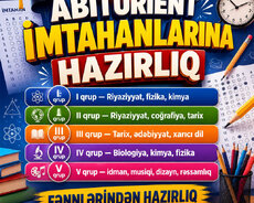 Abiturient 9-11 ci sinif buraxılış imtahanlarına hazırlıq