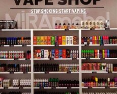 Vape shop vitrini