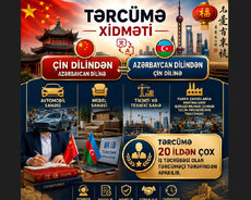 Çin dilindən tərcümə işləri götürürəm