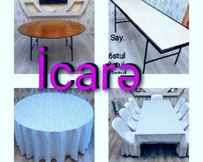 Masa icarəsi, stolların kirayəsi