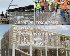 Apalovka beton monalit işləri