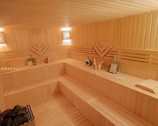 Saunaların yığılması, sauna tikintisi