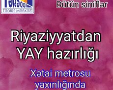 Yayda riyaziyyat hazırlığı