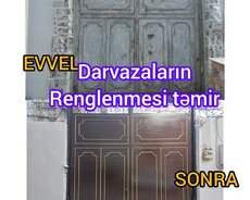 Darvazalarin rənglənməsi təmir xidmət