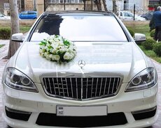 Mercedes Sclass long kirayə gelin maşıni