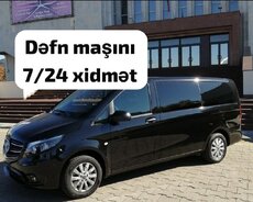 Dəfn maşını 7/24 xidmət cənazə xidməti