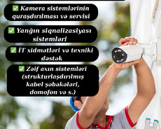 Kamera Sistemləri üzrə Quraşdırma və Servis Xidməti – Hər Nö