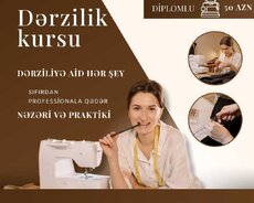 Dəzrzilik kursu 6 aya Diplom və sertifikatlı