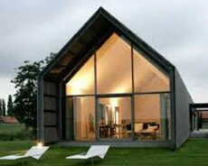 35 kvadratlı Barn House tikintisi
