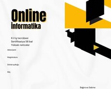 İnformatika hazirliqi
