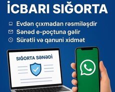 1 Dəqiqəyə İcbari Sığortan Hazır – Evdən Çıxmadan
