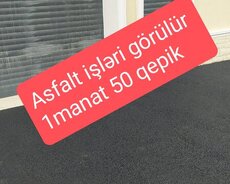 Asfalt işləri görülür