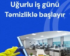 Təmizlik işləri görürəm