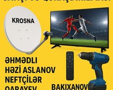 Televizorun divara vurulmasi