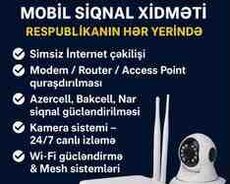 Simsiz internet və kamera quraşdırılması