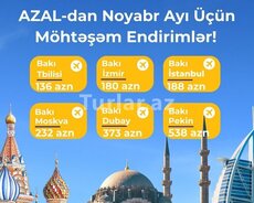 Aviabiletlərin satışı