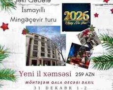 İsmayıllı Qəbələ Şəki Mingəçevir turu