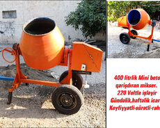 Beton qarışdıran mikser icarəsi