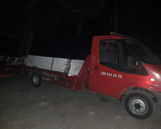 Evakuatorla yuklerin avtomobillerin daşınması