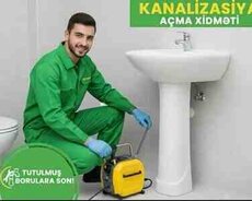 Kanalizasiya açma xidməti
