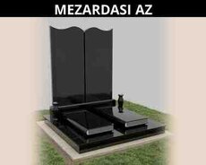 İki nəfərlik məzar və qəbir daşları