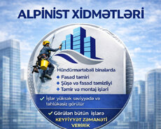 Alpinist xidmətləri Şüşələrin yuyulmasi
