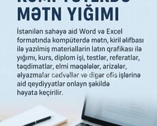 Mətn sənəd tələbə isi