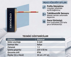 Onedoors Peşəkar Avtomatik Park Bariyeri