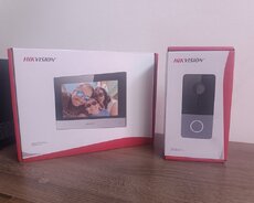 Hikvision görüntülü qapı zəngi və daxili monitor dəsti