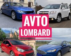 Avto kredit xidməti Avto lombard xidməti