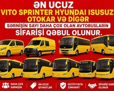 6 saydan 61 saya kimi bütün avtobusların sifarişi