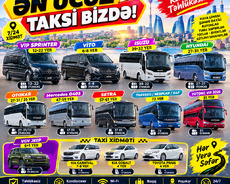 Taksi , Vito , Sprinter , Avtobusların sifarişi